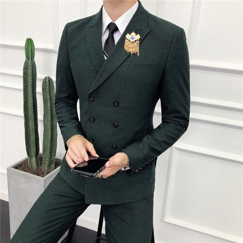 Groom suit marry full dress Autumn and winter business affairs Business Suits formal wear Korean Edition Self cultivation Men's Doubles Breasted man 's suit suitin the Men's clothing, Suits  category - from Buy2taobao.com to provide professional Taobao agent buy service