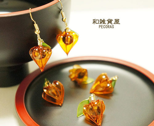 日本造花液耳夹手工定制
