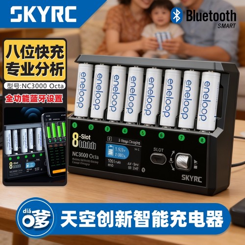 充电器多功能八槽独立循环分析仪