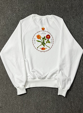 跨境美式复古AIME LEON DORE花卉印花休闲简约卫衣情侣潮牌外套男