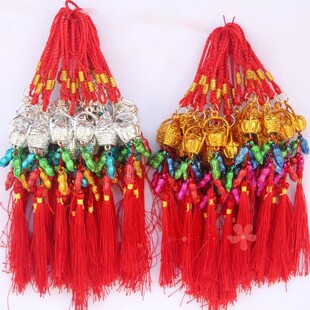 镀金塑料喜庆竹子金银色花篮小挂件盆景植物元宝乔迁新房装饰年货