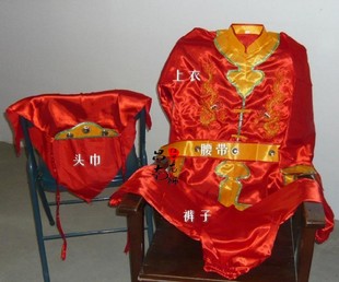 精品男士舞龙灯衣服 锣鼓演出服 东北秧歌二人转服装 社火打鼓服