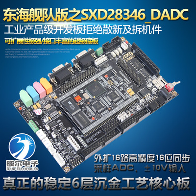 东海舰队 28346 DSP28346 外扩2片AD7606 TMS320F28346 TFT触摸屏