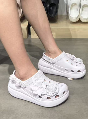 Crocs女鞋经典泡芙花束Clog