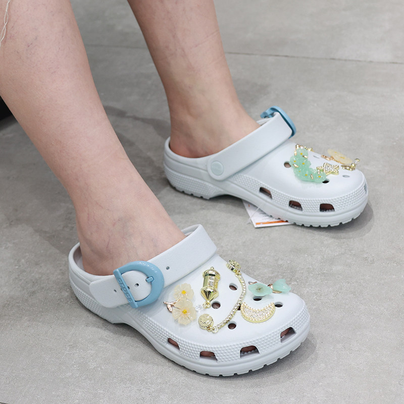 Crocs洞洞鞋卡骆驰男女鞋经典彩扣夏季新款情侣沙滩凉拖鞋213347