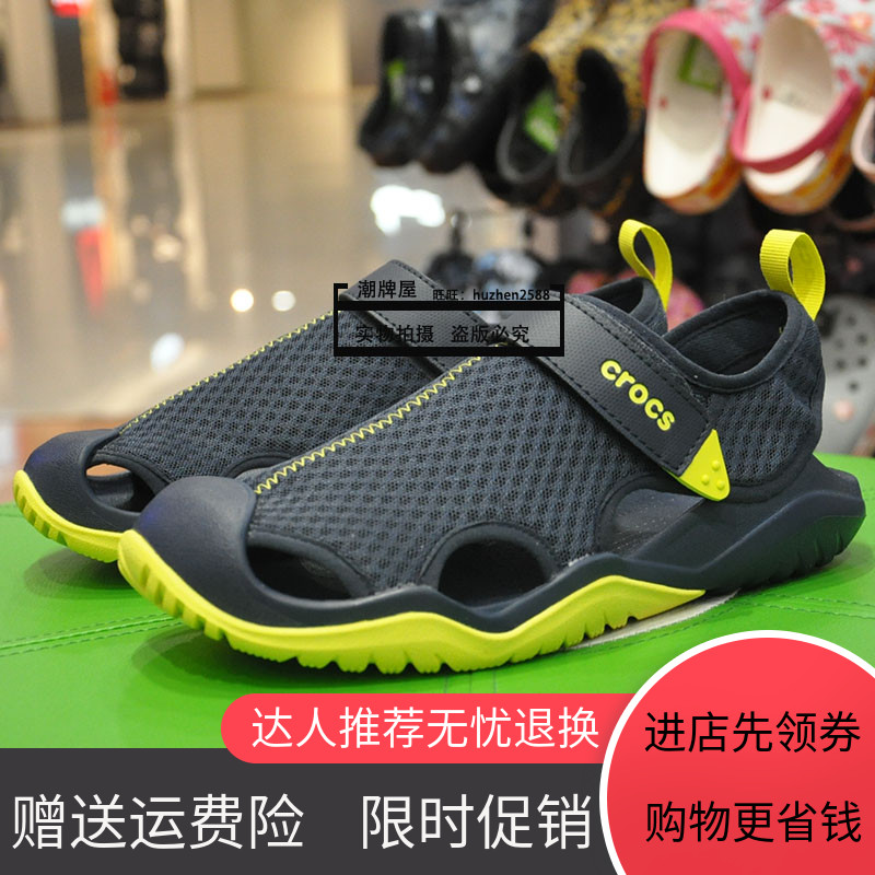 Hot 2018 thể thao lướt sóng Crocs Crocs mới dép của nam giới và dép đi trong nhà nghỉ mát ròng 205 289