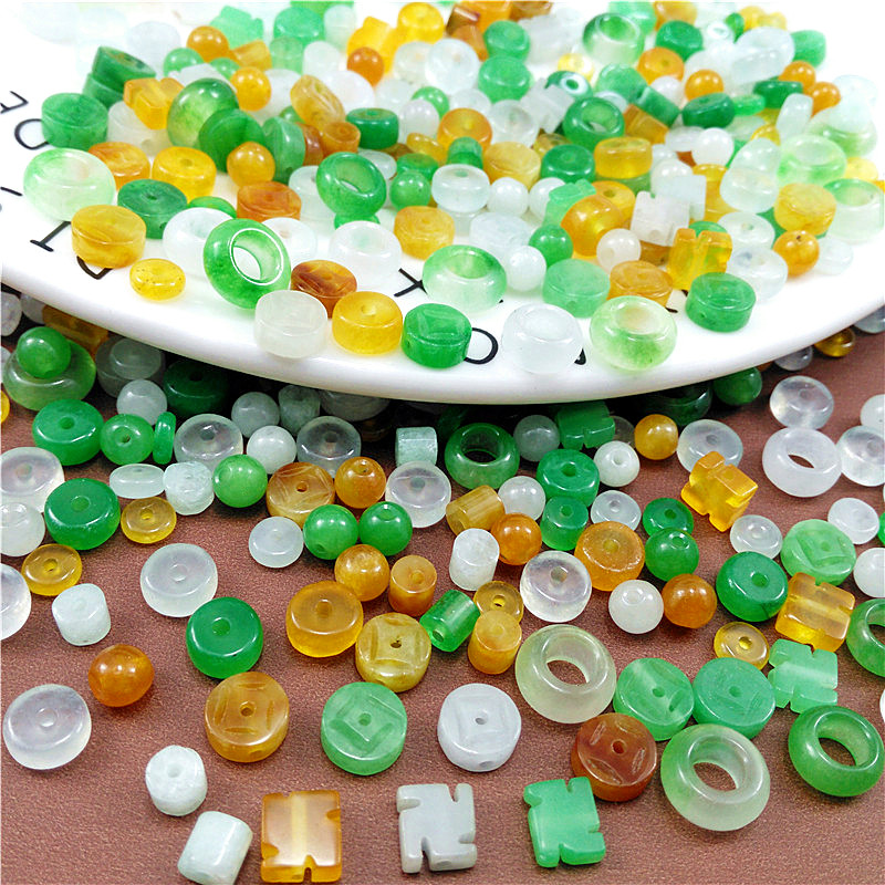 Emerald Three-color Bead wheel Septa Three-color Abacus jade Separated beads Ping An buckle Flake Bracelet shim Necklacein the Accessories/Fashion Jewelry,  DIY Fitting , Other DIY Jewelry Accessories  category - from Buy2taobao.com to provide professional Taobao agent buy service