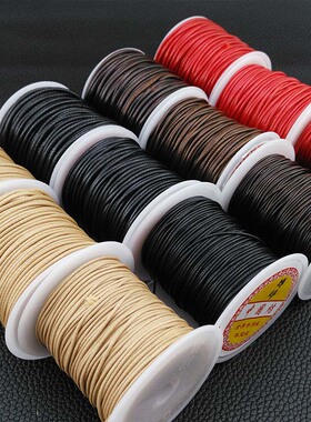 1/1.5/2蜡绳20米  DIY手链编制材料绳耐磨文玩串珠绳黑色吊坠挂绳