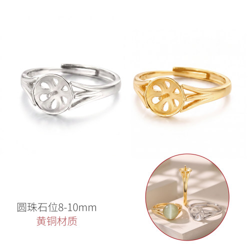 简约ins粘针式水晶半孔手工针式