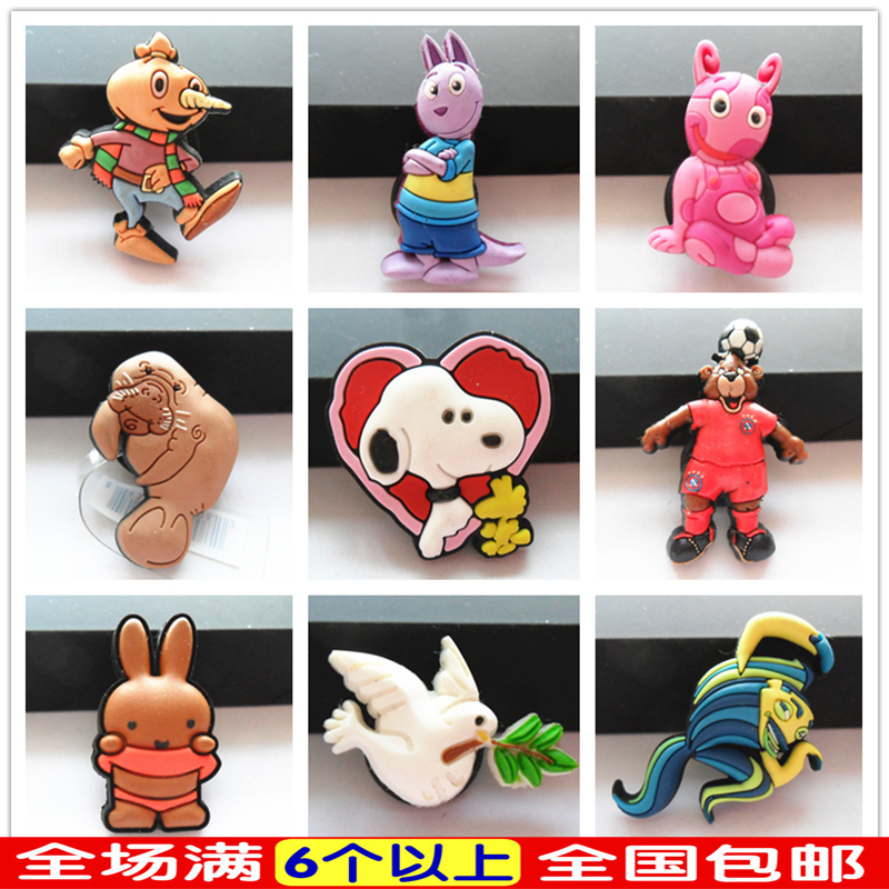 洞洞鞋花crocs卡洛驰鞋上装饰品配件鞋扣动漫人物 买10送1包邮