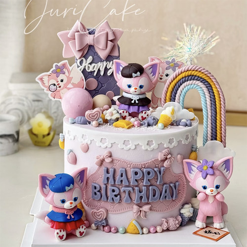 龚妹妹川沙妲己生日蛋糕装饰