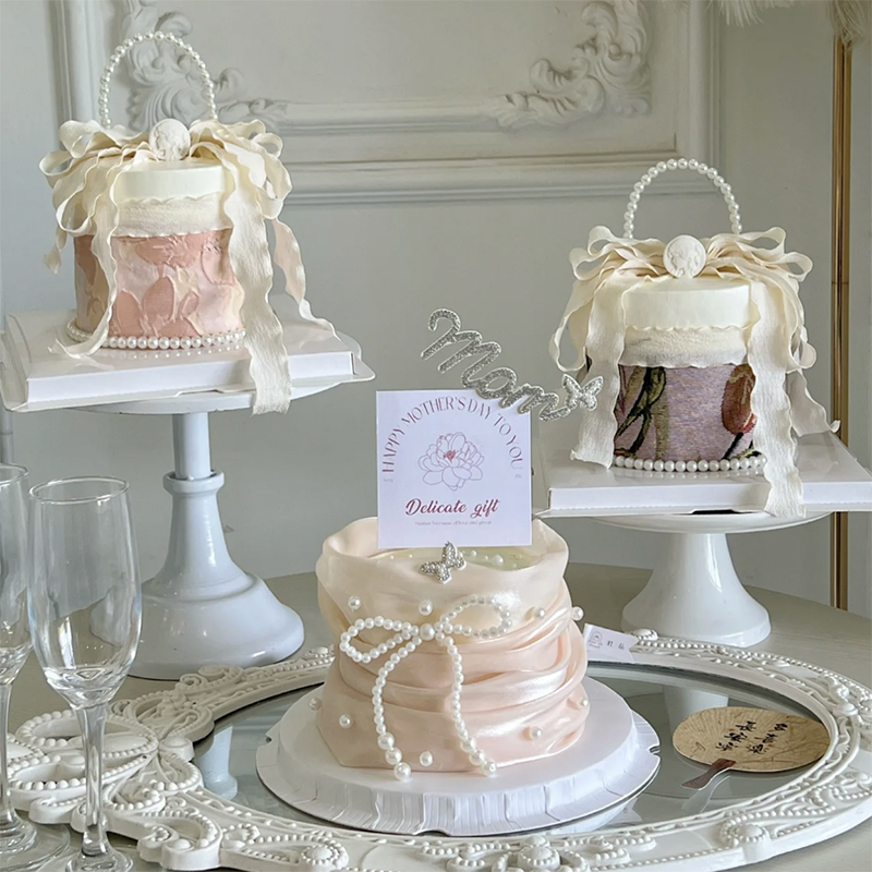 烘焙母亲节网红蛋糕装饰欧式复古小香风包包樱花布艺围边丝带珍珠,节庆用品/礼品,蛋糕/烘焙装饰用品,淘宝优惠券,粉丝福利购,淘宝优惠卷