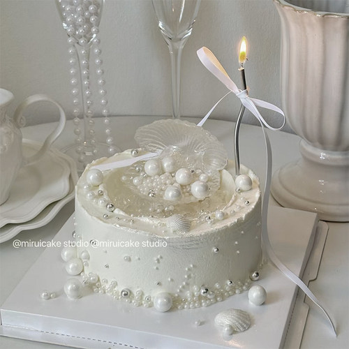 包邮网红ins风免熬透明艾素糖水晶糖珍珠梦幻贝壳硅胶巧克力模具