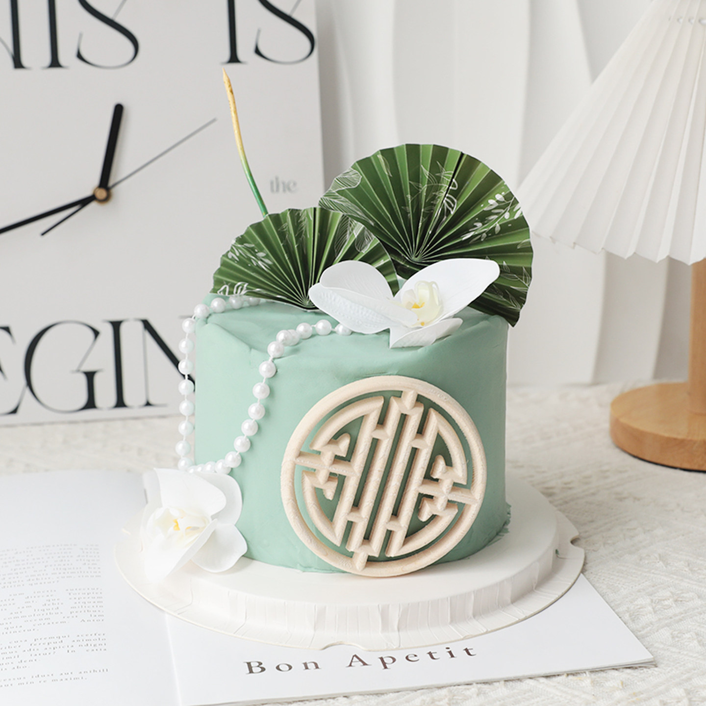 烘焙蛋糕装饰摆件绿色系国风折扇木制屏风生日派对中式甜品插件,节庆用品/礼品,蛋糕/烘焙装饰用品,淘宝优惠券,粉丝福利购,淘宝优惠卷