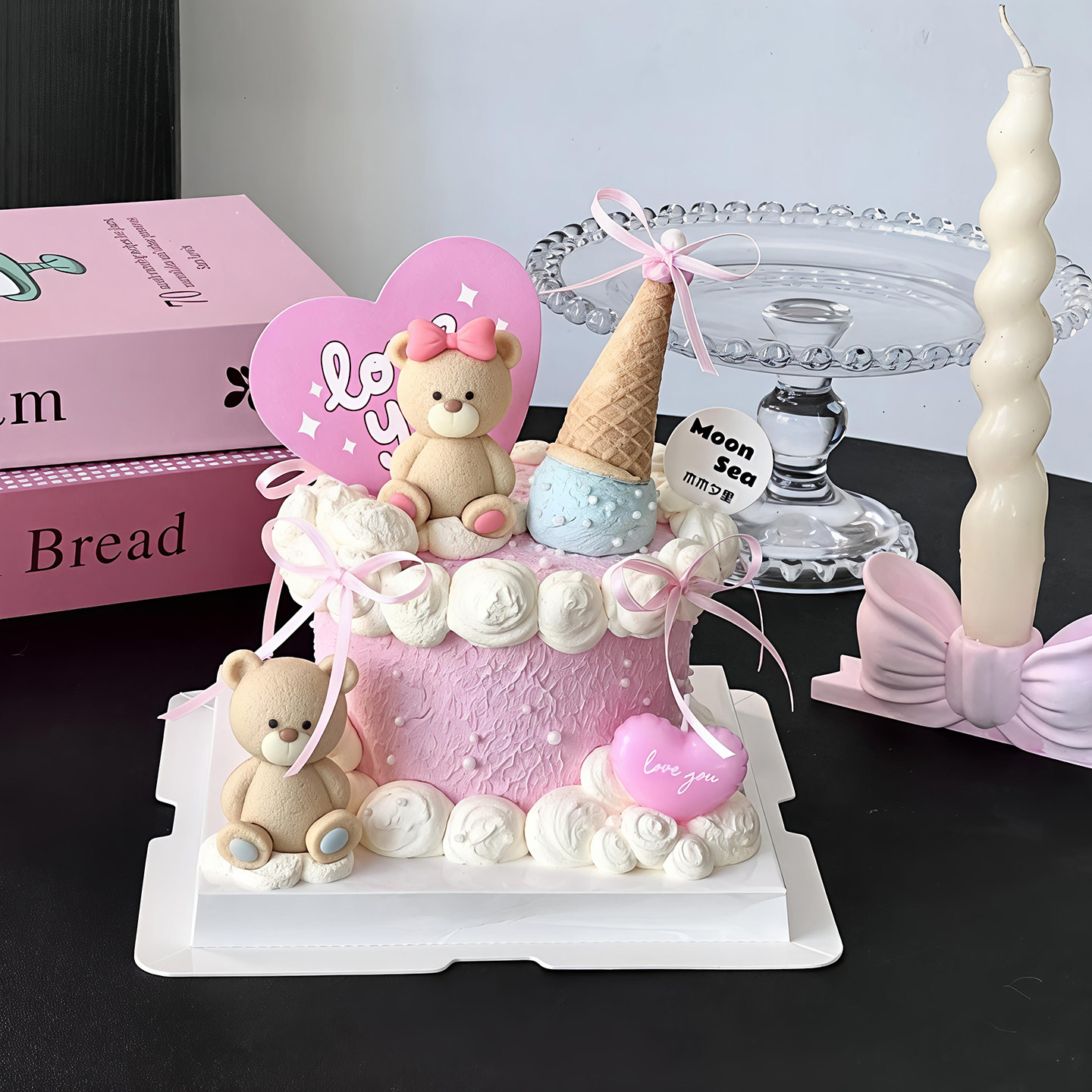 包邮网红2.14情人节蛋糕装饰摆件蝴蝶结小熊雨伞蜡烛爱心love插件,节庆用品/礼品,蛋糕/烘焙装饰用品,淘宝优惠券,粉丝福利购,淘宝优惠卷