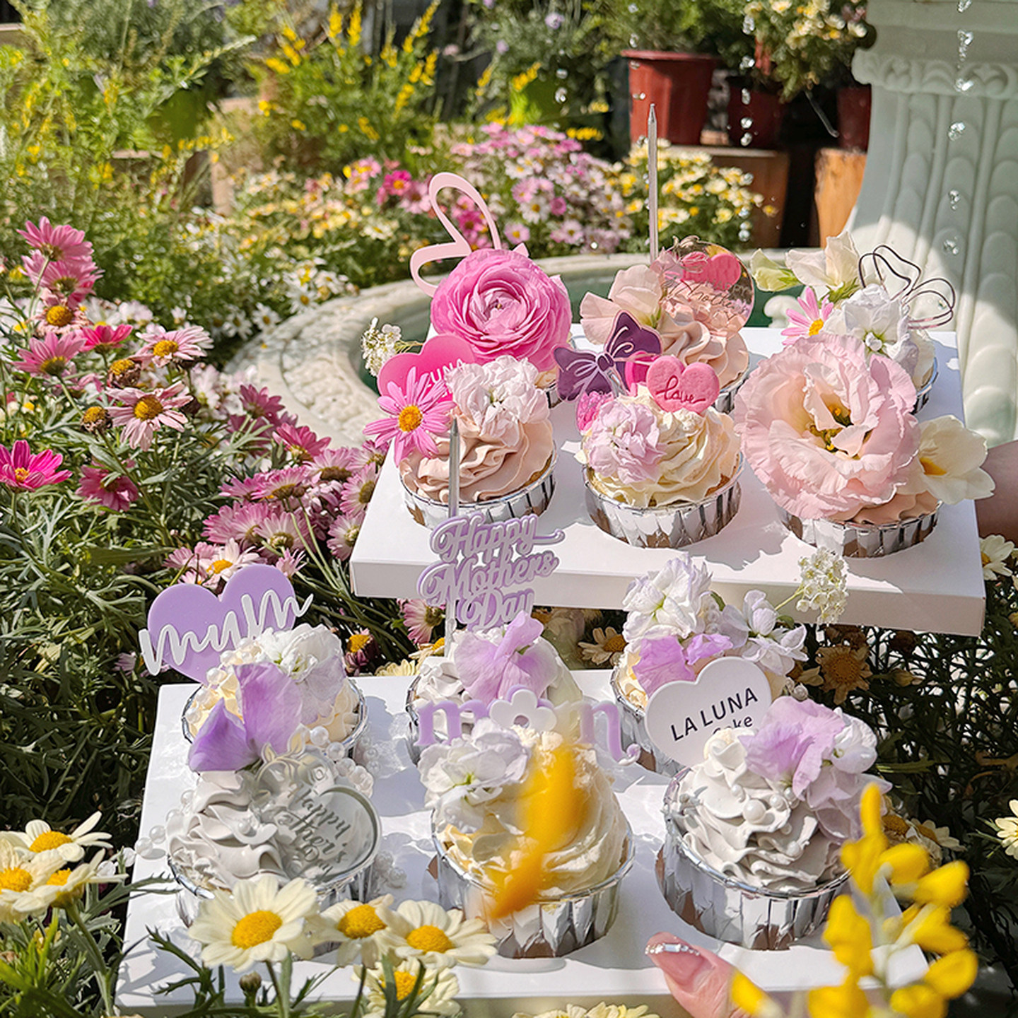 月神母亲节网红纸杯烘焙蛋糕装饰紫色爱心亚克力妈妈节日插件插卡,节庆用品/礼品,蛋糕/烘焙装饰用品,淘宝优惠券,粉丝福利购,淘宝优惠卷