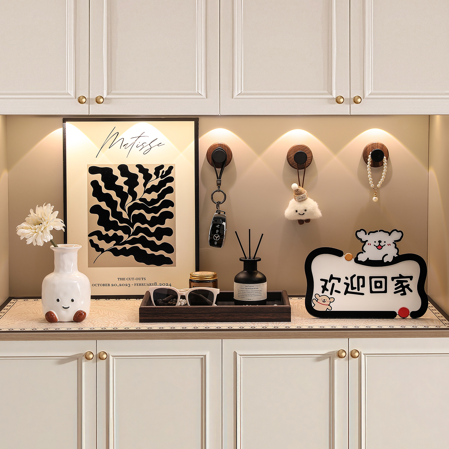 简约高级感玄关装饰摆件