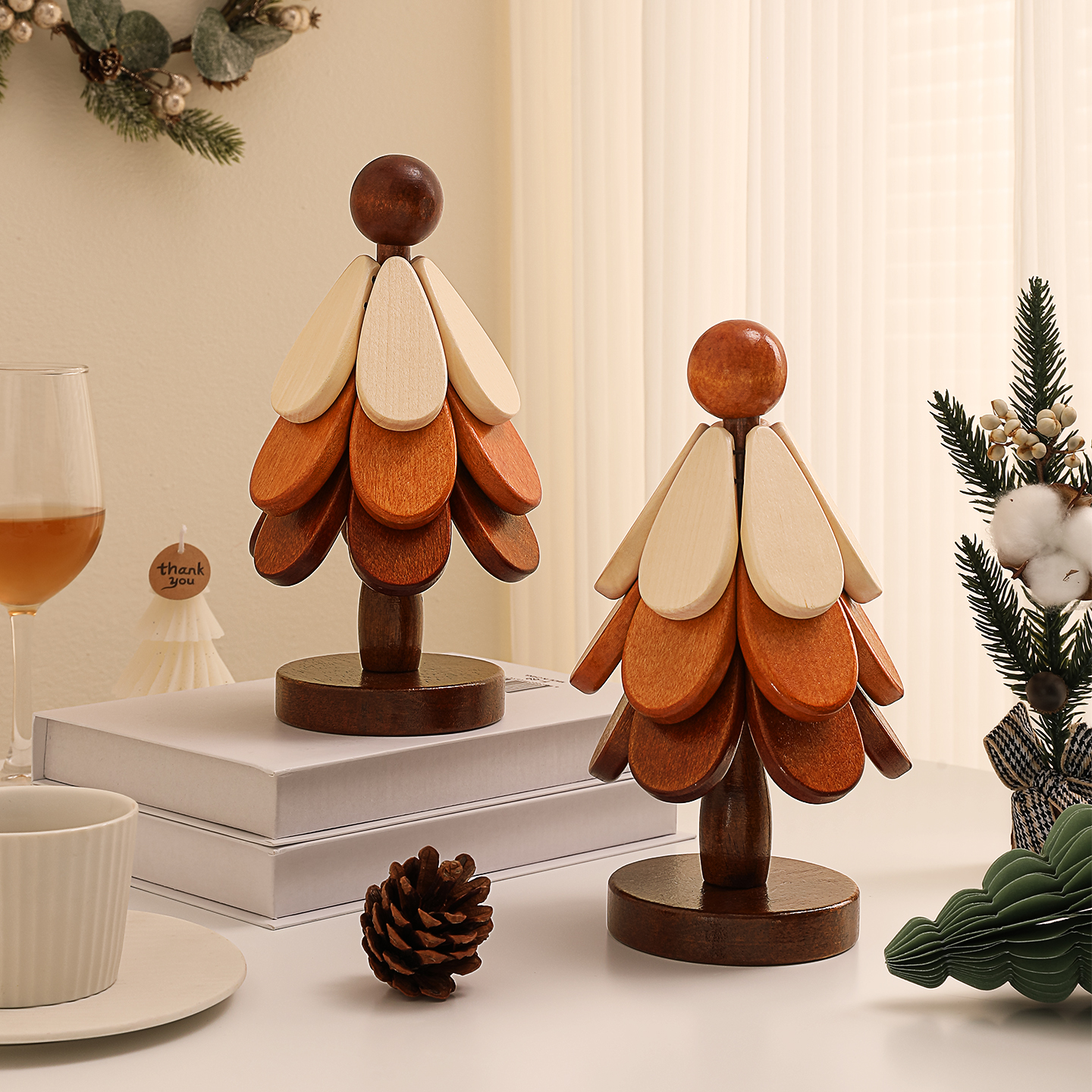 2025新款餐桌隔热垫圣诞树摆件