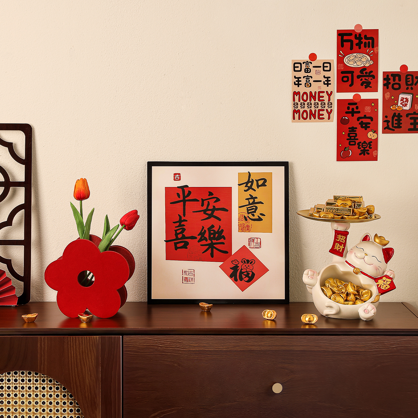 2026客厅电视柜新居布置装饰摆件