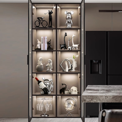 海贝海现代客厅酒柜装饰品摆件轻奢高档家居电视柜玻璃柜2025新款