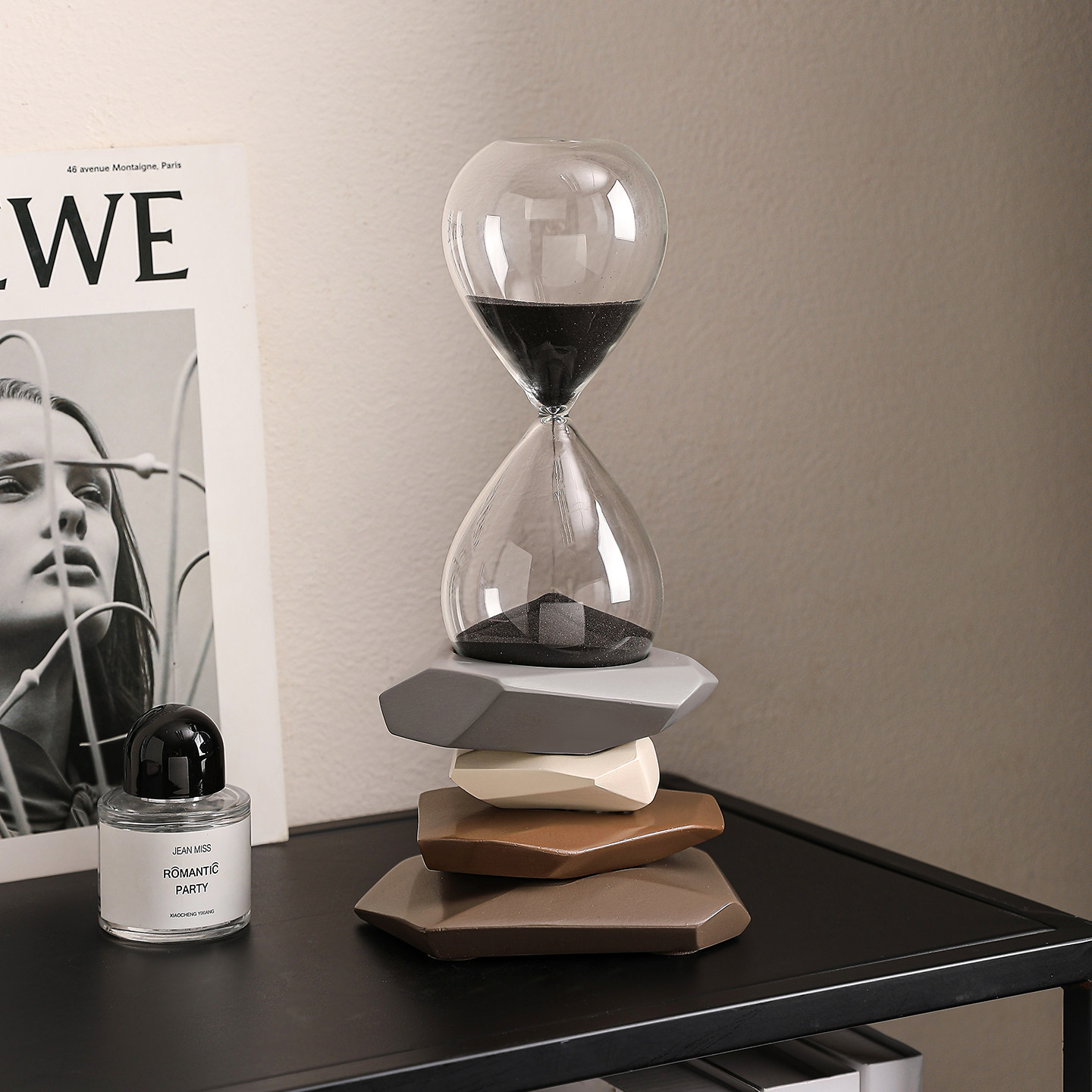 时来运转沙漏创意摆件轻奢电视柜酒柜玄关高级感桌面装饰品乔迁礼