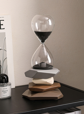 时来运转沙漏创意摆件轻奢电视柜酒柜玄关高级感桌面装饰品乔迁礼