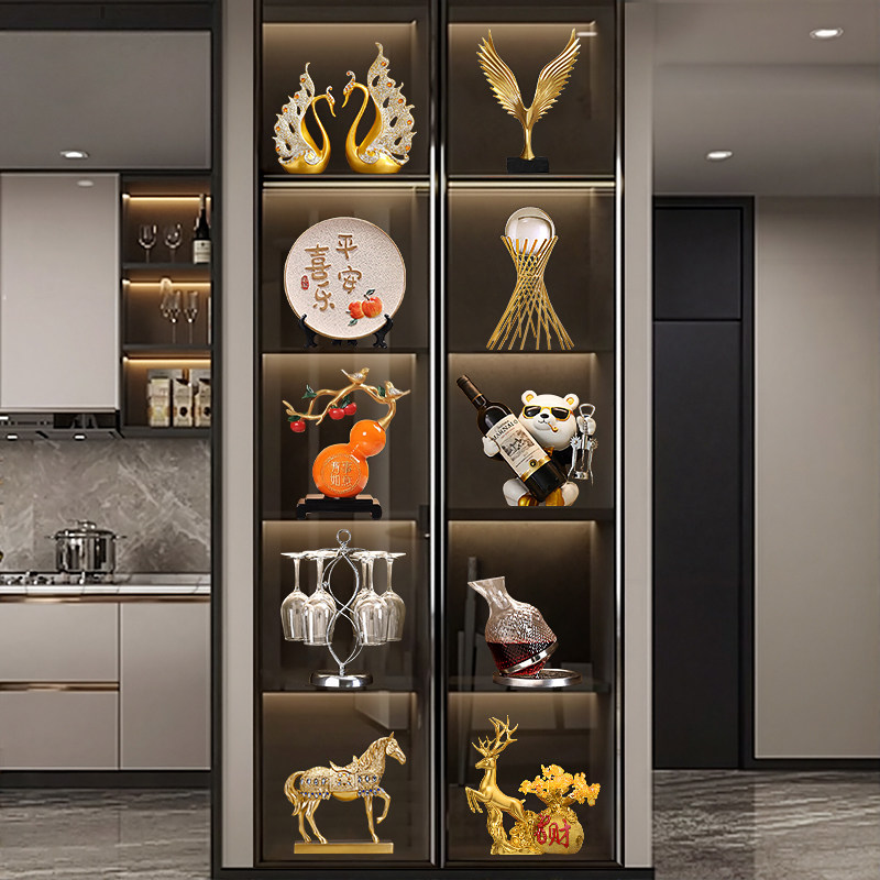 客厅2025新款酒柜装饰品摆件轻奢高档家居电视展示柜乔迁新居礼品,家居饰品,装饰摆件,淘宝优惠券,粉丝福利购,淘宝优惠卷