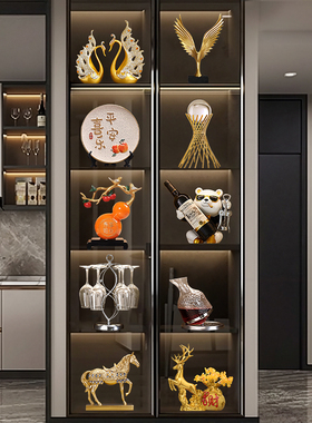 轻奢高档家居客厅酒柜装饰品摆件