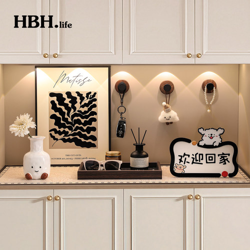 简约高级感玄关装饰摆件