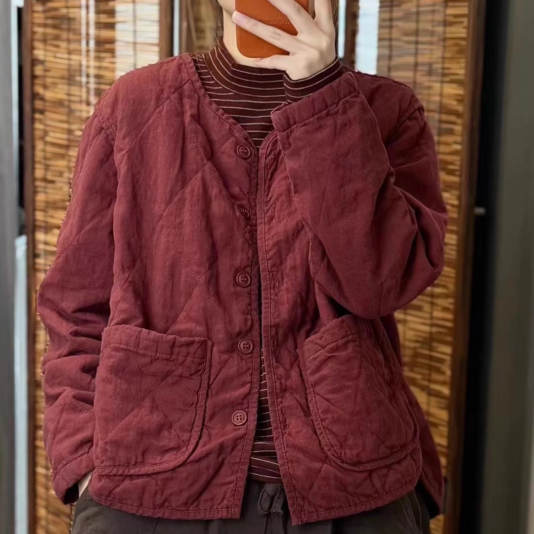 女装时尚百搭通勤棉衣