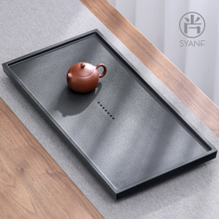家用泡茶托盘茶海办公室茶几仿乌金石功夫茶台茶具 茶盘2025新款