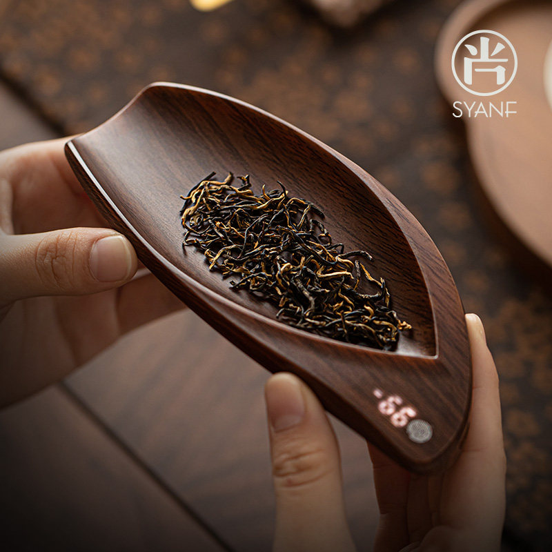智能电子茶则家用茶桌功夫茶具配件复古高档茶荷分茶器茶道六君子