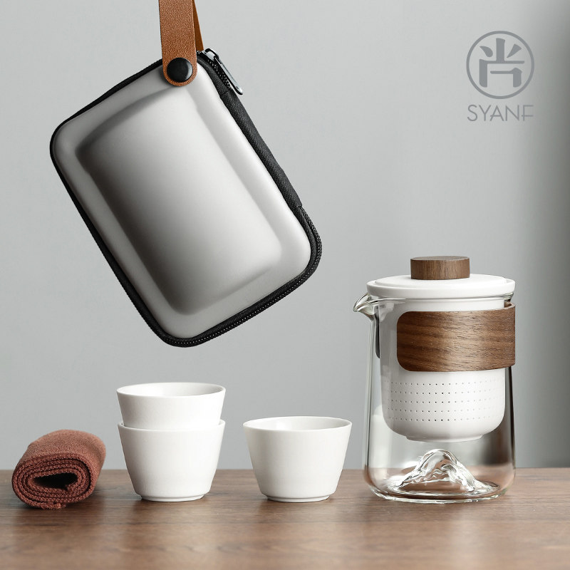 快客杯玻璃旅行茶具套装个人专用单人泡茶壶功夫杯便携式户外随身,3C数码配件,USB多功能数码宝,淘宝优惠券,粉丝福利购,淘宝优惠卷