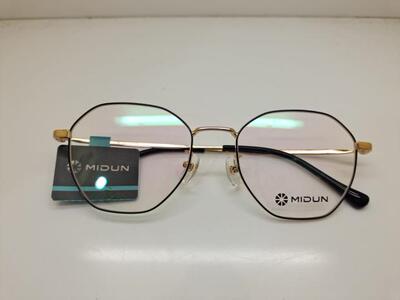 MIDUN/米顿 时尚纯钛多边形男女款镜框眼镜架近视镜 全框 T17033