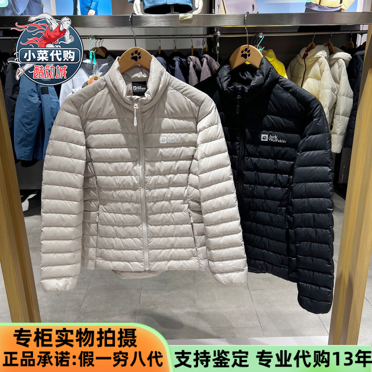 狼爪女士户外风700蓬立领羽绒服