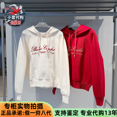 斯凯奇女装休闲针织连帽套头卫衣