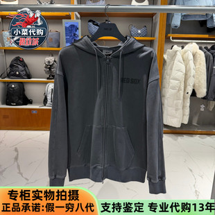 MLB情侣运动服张凌赫张康乐同款2025款复古做旧卫衣外套3ATRB0554