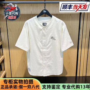梓渝同款 New Era纽亦华2025秋新品男女连排扣短袖衬衫潮14726750