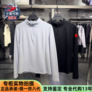 162540401 针织衫 安踏冠军2025女装 全天候系列半拉链加绒立领长袖