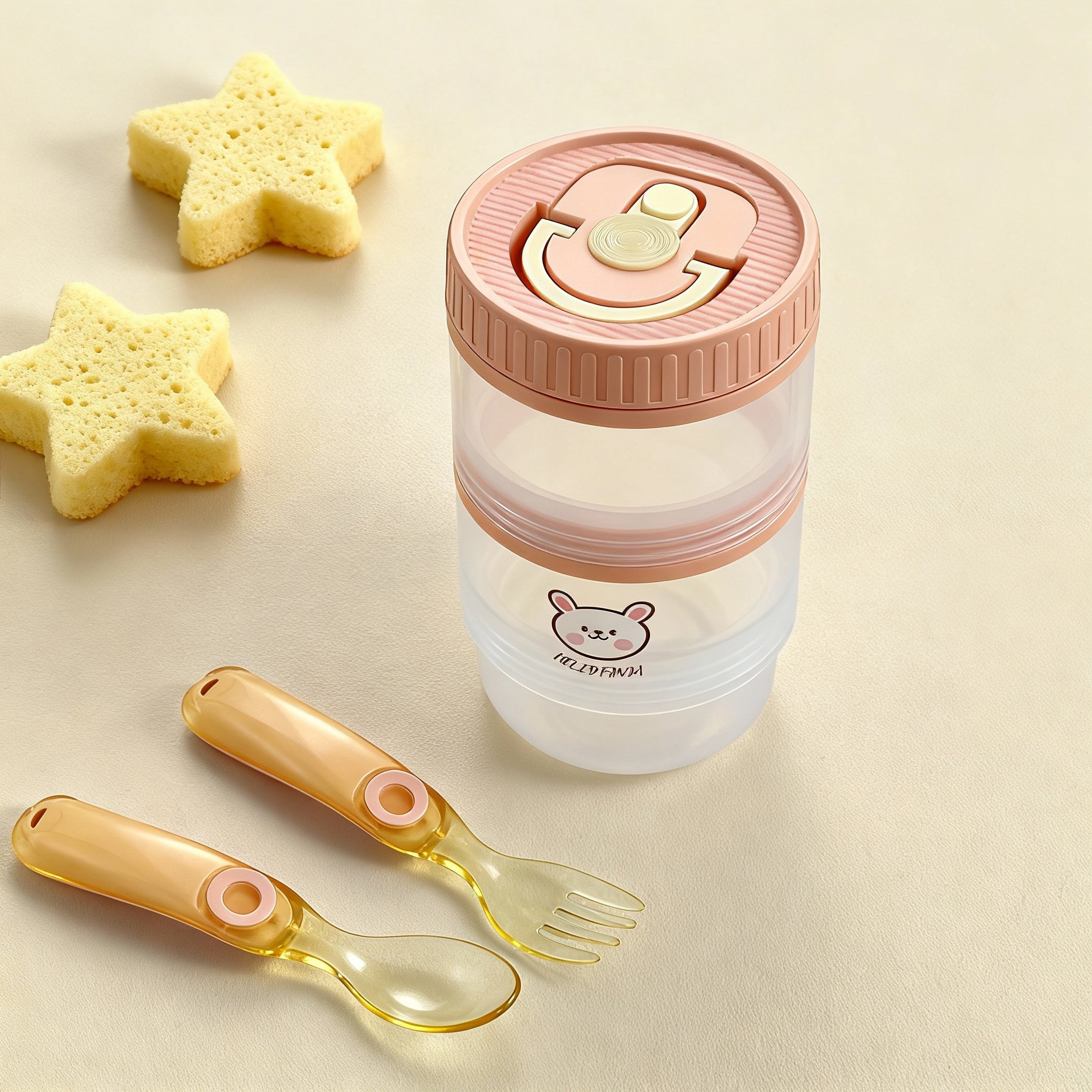 密封防漏便携大容量辅食盒PP材质硅胶分层宝宝外出携带可爱新款,餐饮具,保鲜盒,淘宝优惠券,粉丝福利购,淘宝优惠卷