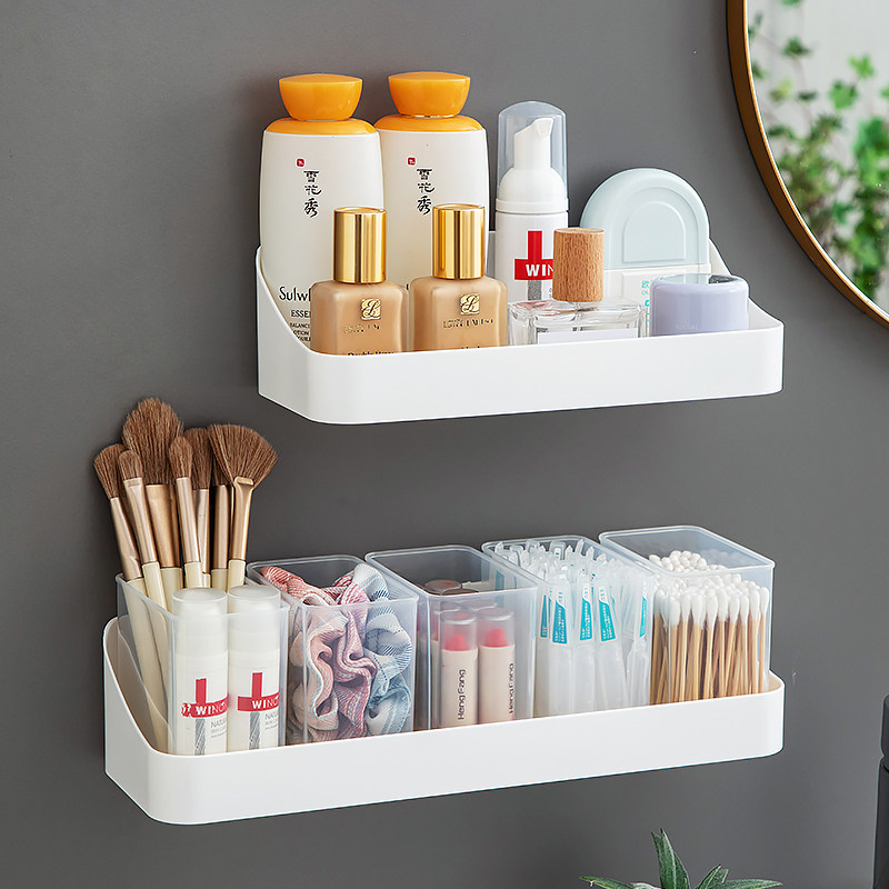 浴室收纳盒免打孔壁挂式化妆品卫生间墙上置物架厕所洗手间洗漱台,家庭/个人清洁工具,浴室角架/置物架,淘宝优惠券,粉丝福利购,淘宝优惠卷