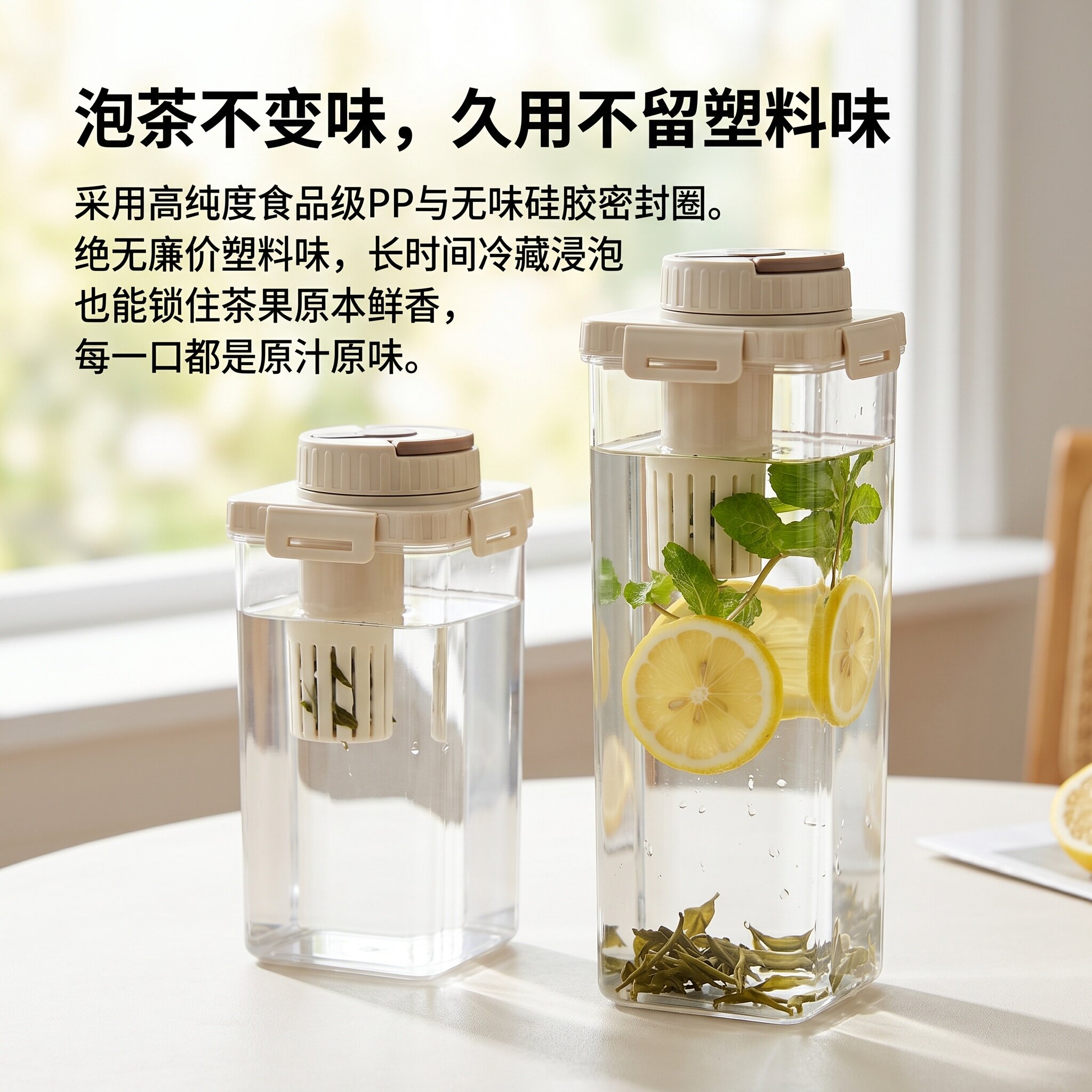 食品级密封保鲜盒冷泡专用可冷藏办公室居家两用便携设计2026新款