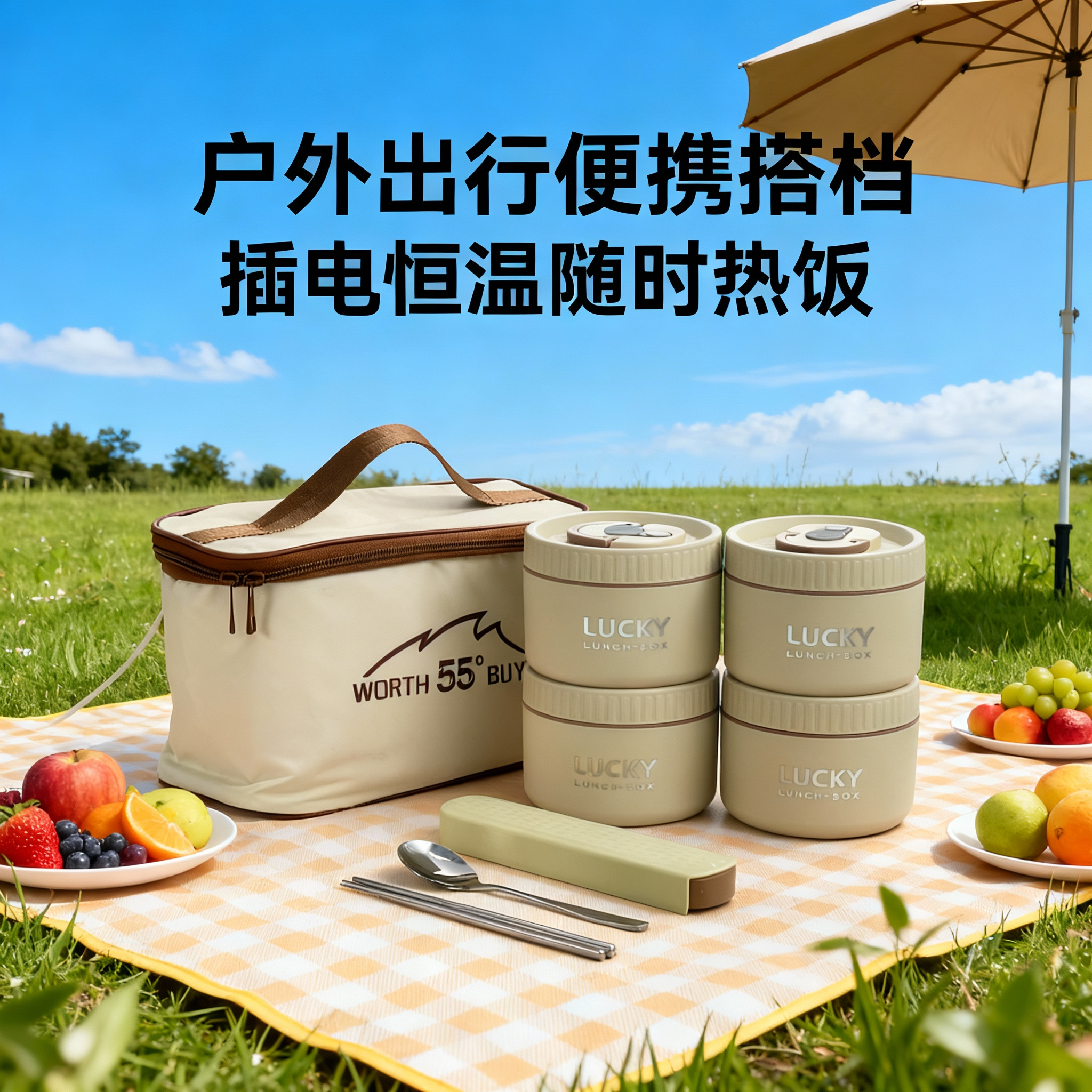 304不锈钢保温饭盒可微波炉加热便当盒上班族家用学生密封小汤碗