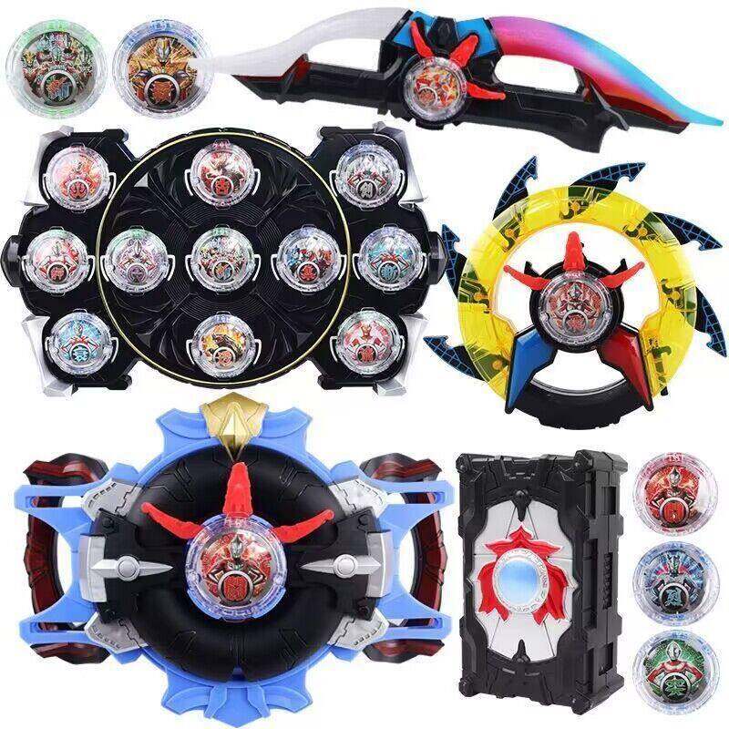 罗布变声器罗卜水晶升华器男孩玩具头镖光轮布鲁罗索套装超人玩具