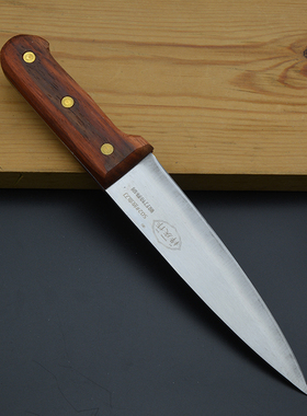 梓庆作A-2屠宰刀 锻打特殊钢502#放血刀剔骨刀分割刀卖肉杀猪宰羊