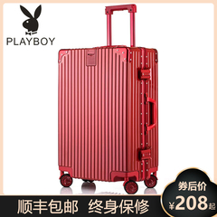 va li du lich cao cap Vali Playboy, hộp đựng xe đẩy đám cưới, bánh xe vạn năng, vali của hồi môn nữ, hộp đựng mật khẩu nam lên máy bay, bền bỉ giá va li du lịch vali kéo đi du lịch