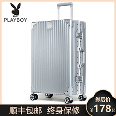 giá va li du lịch Playboy Xe Đẩy Vali Bánh Xe Đa Năng 24 Khung Nhôm Vali Nam Nữ 20 Mật Khẩu Nội Trú Học Sinh các loại vali du lịch vali nhựa