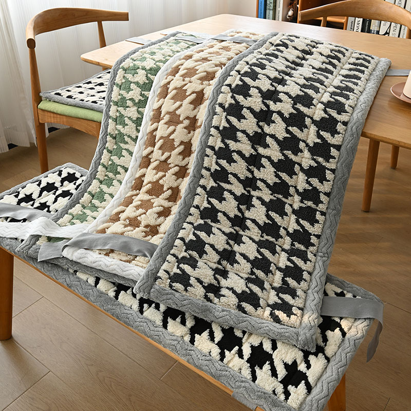 餐桌椅垫防滑长条长凳坐垫