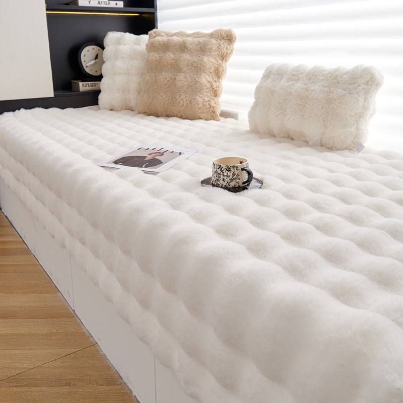 飘窗垫窗台垫防滑加厚泡泡兔毛绒卧室榻榻米阳台坐垫子可机洗定制,居家布艺,飘窗垫,淘宝优惠券,粉丝福利购,淘宝优惠卷