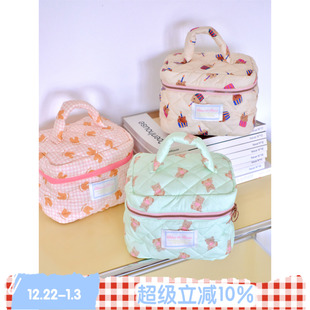 动物家族 ROSE 原创大耳朵化妆包立体大容量手提收纳 BLEU